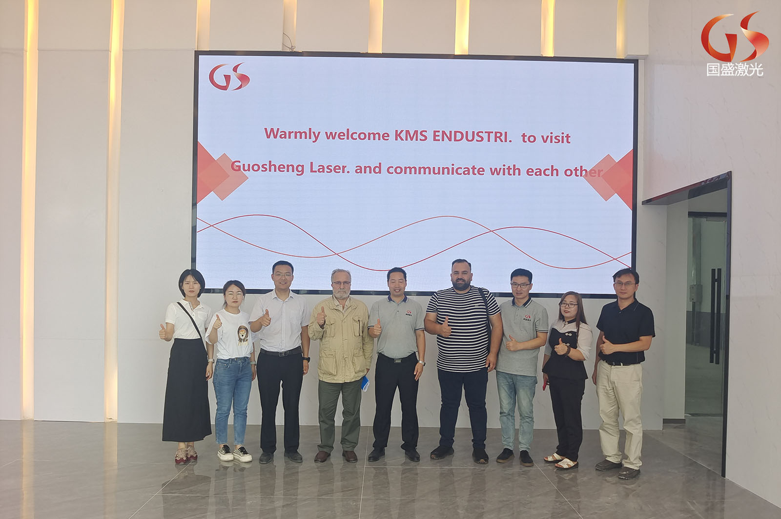 土耳其KMS INDUSTRi總裁一行到訪西安國盛激光科技有限公司,尋求進一步的合作